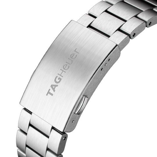 TAG Heuer Formula 1 Chronograph CAZ1010.BA0842 til herre med kasse og lenke i stål og sort skive.