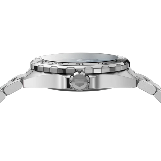 TAG Heuer Formula 1 WAZ1118.BA0875 til herre med kasse og lenke i stål og blå skive.