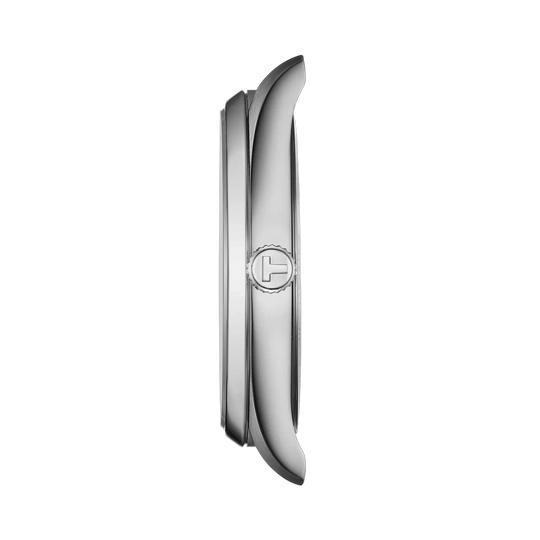 Tissot PR 100 T150.410.11.041.00 herreklokke med quartzverk, blå skive og kasse og lenke i stål. 