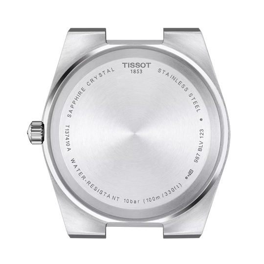 Tissot PRX T137.410.11.041.00 herreklokke i stål med quartzverk og blå skive