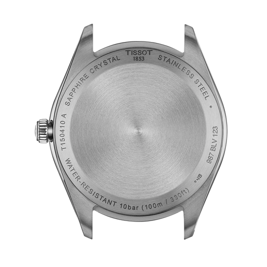 Tissot PR 100 T150.410.11.091.00 herreklokke på 40 mm i stål med grønn skive og quartzverk. 