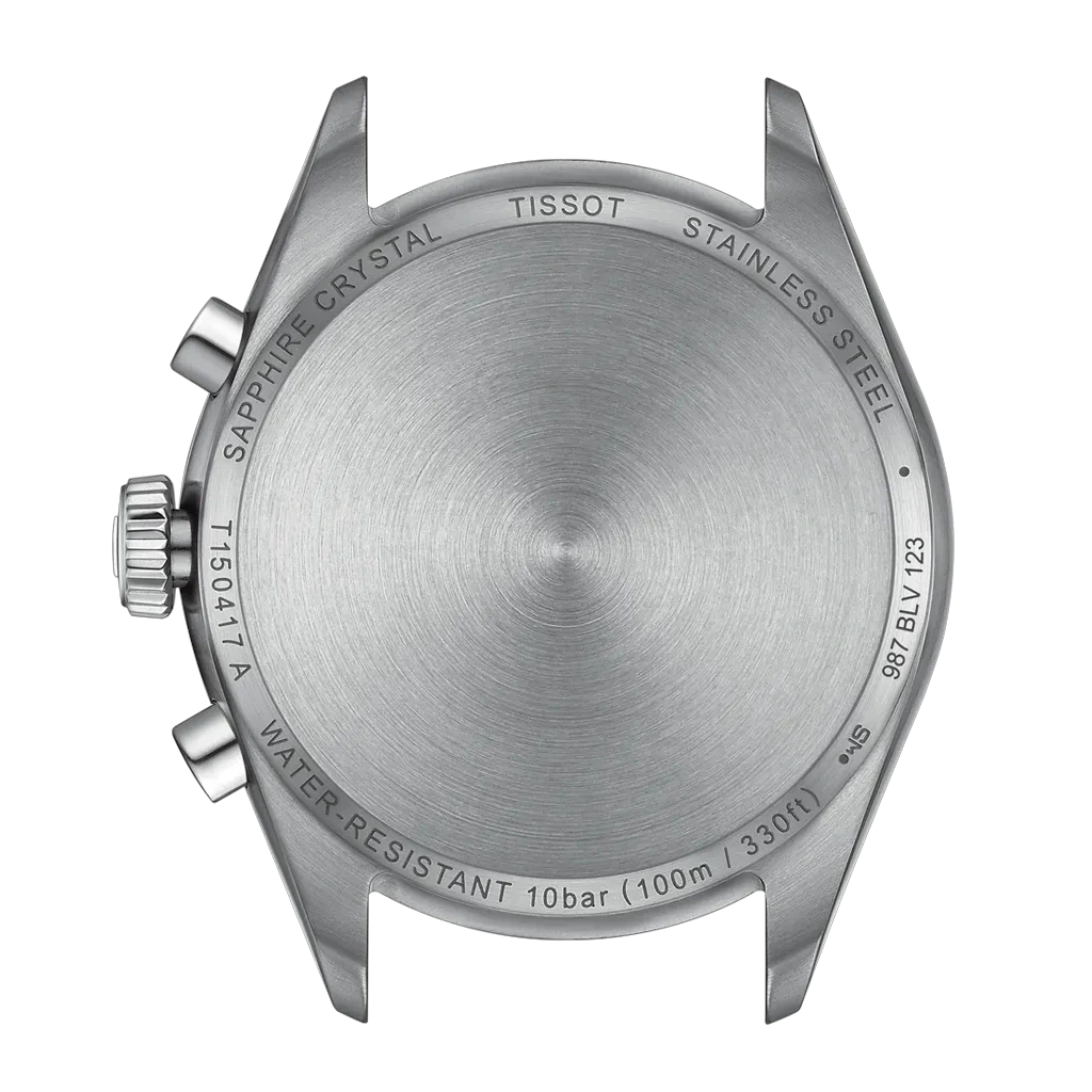 Tissot PR 100 40 mm 
T1504171109100 herreklokke i stål med grønn skive og kronograf