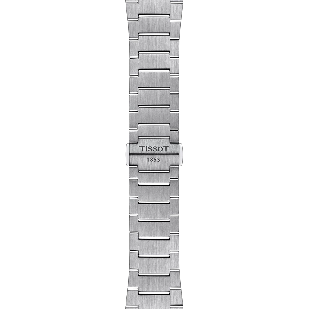 Tissot PRX T137.410.11.041.00 herreklokke i stål med quartzverk og blå skive