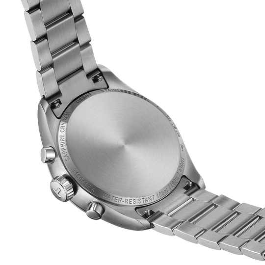 Tissot PR 100 40 mm 
T1504171109100 herreklokke i stål med grønn skive og kronograf