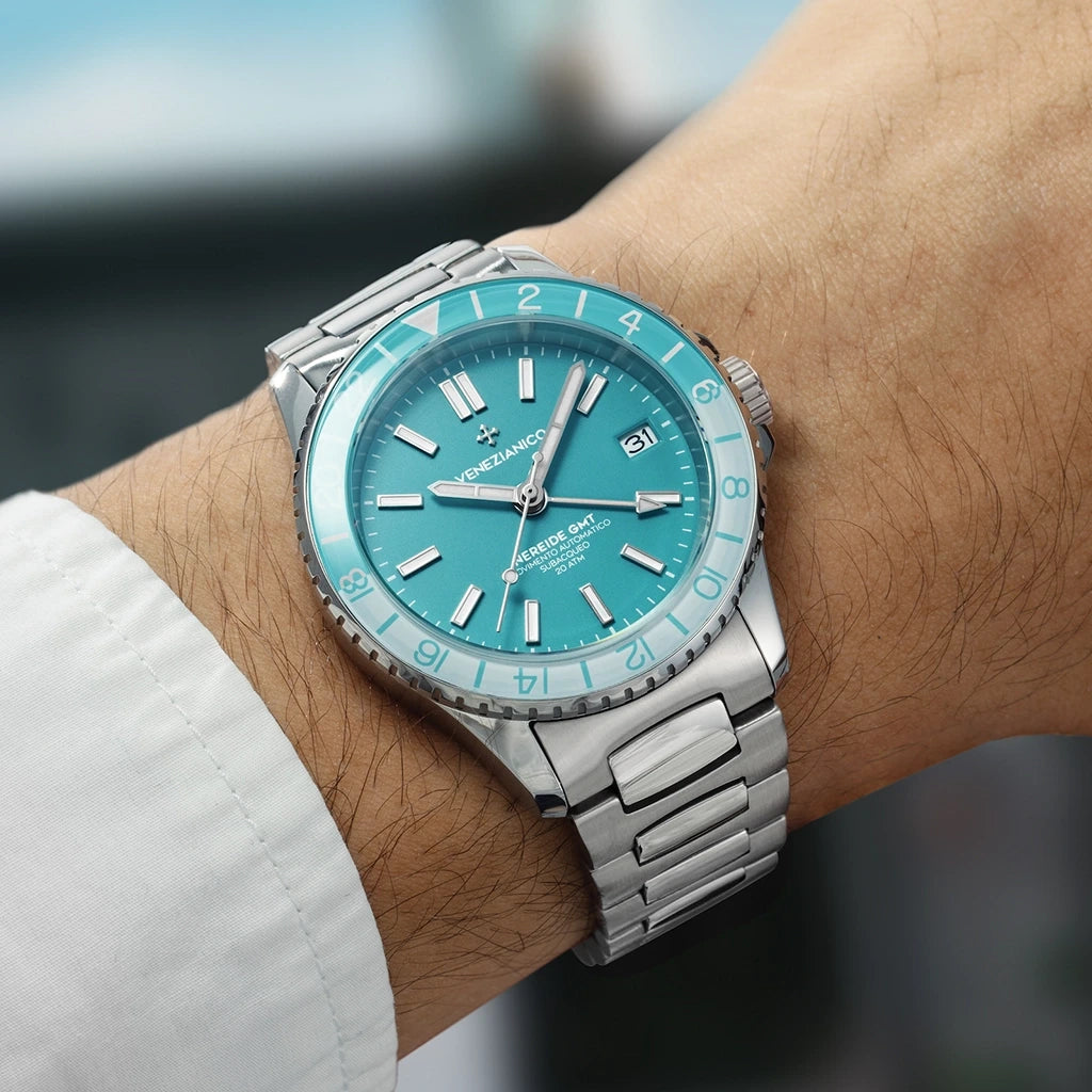 Venezianico Nereide GMT Cielo - 3521505C - urmakerlarsen.no