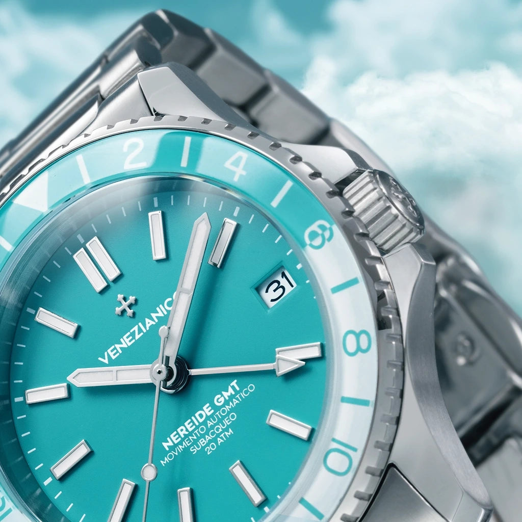 Venezianico Nereide GMT Cielo - 3521505C - urmakerlarsen.no