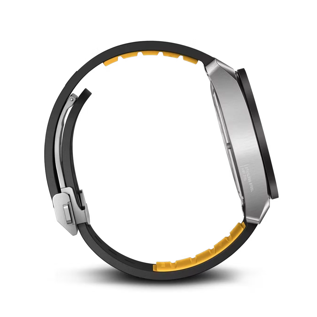 Victorinox Air Pro GMT Automatic herreklokke på 43 mm med sort skive, kasse i stål og sort gummirem.