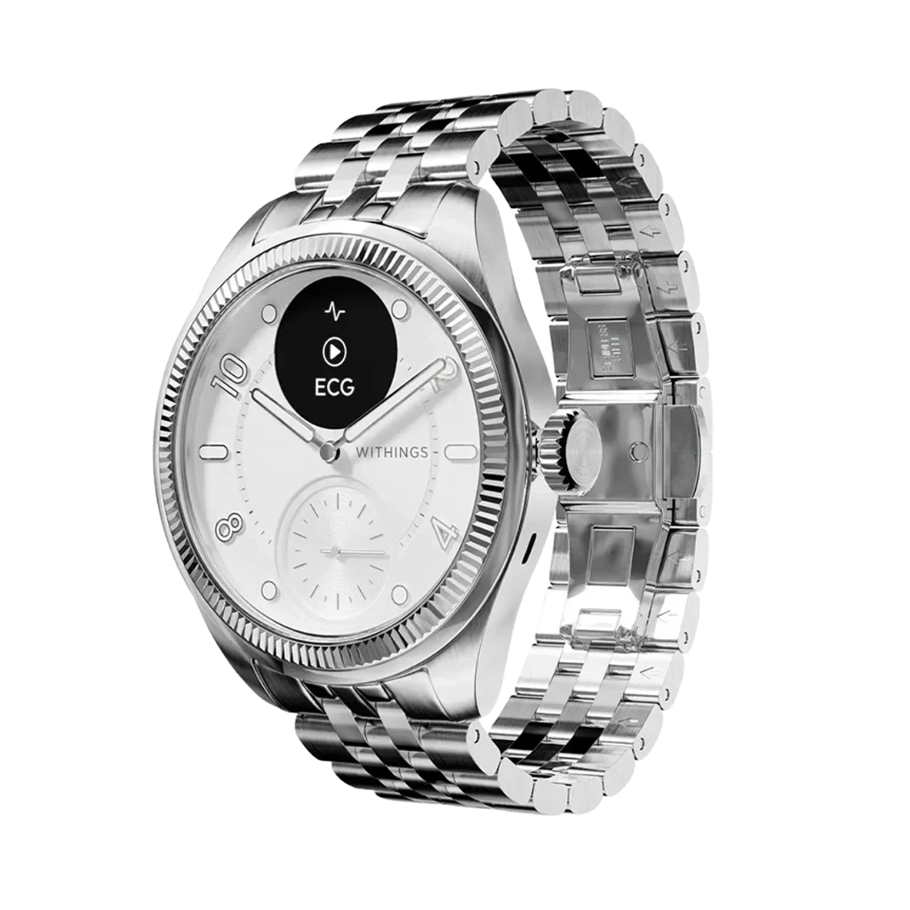 Withings Scanwatch Nova Brilliant Silver - HWA10-MODEL 10-ALL - urmakerlarsen.no