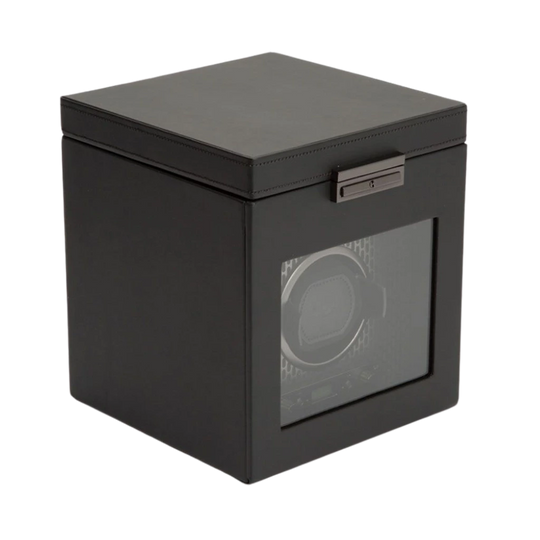 WOLF Axis Single Watch Winder With storage - 469203 - urmakerlarsen.no