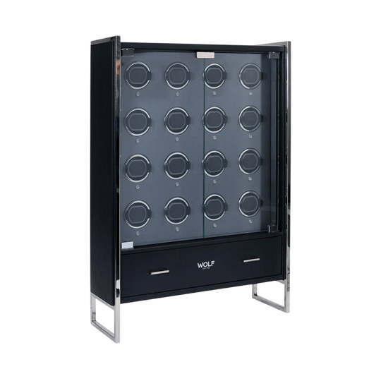 Wolf Viceroy 16 piece watch winder cabinet - 466702 - urmakerlarsen.no