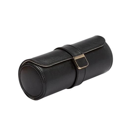 WOLF Palermo Double Watch Roll with Jewelry Pouch - 213902 - urmakerlarsen.no