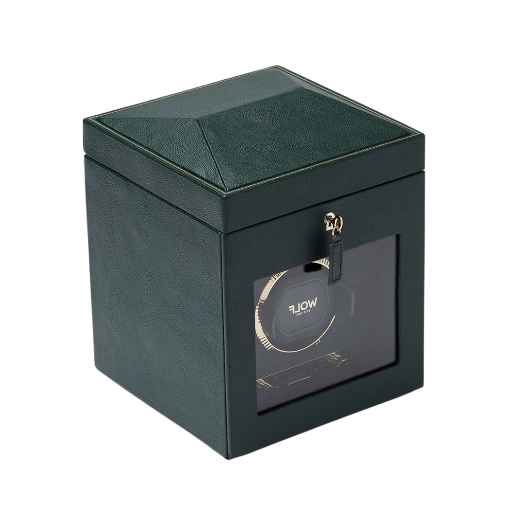 Wolf British Racing Single watch winder with storage - 792141 - urmakerlarsen.no