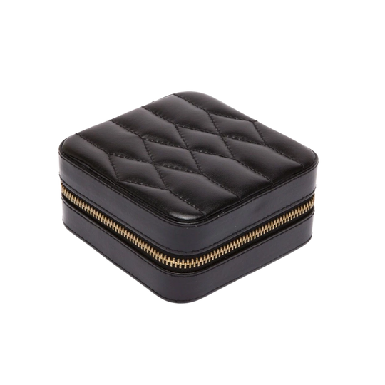 WOLF Caroline Zip Travel Case - Black - 329971 - Urmakerlarsen.no