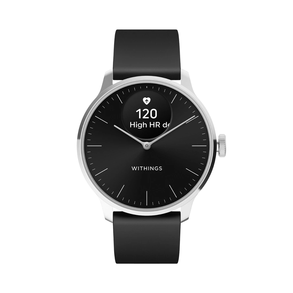 Withings ScanWatch Light er en hybrid smartklokke. Avanserte sensorer som gir viktige og nøyaktige helsedata, opptil 30 dager batteritid i et lekkert design.