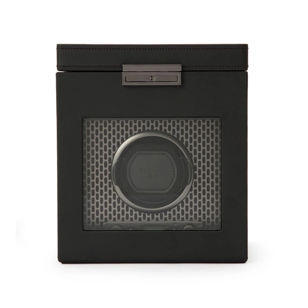 WOLF Axis Single Watch Winder With storage - 469203 - urmakerlarsen.no
