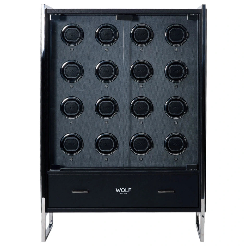 Wolf Viceroy 16 piece watch winder cabinet - 466702 - urmakerlarsen.no