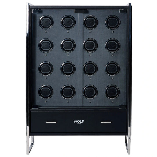 Wolf Viceroy 16 piece watch winder cabinet - 466702 - urmakerlarsen.no