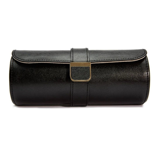 WOLF Palermo Double Watch Roll with Jewelry Pouch - 213902 - urmakerlarsen.no