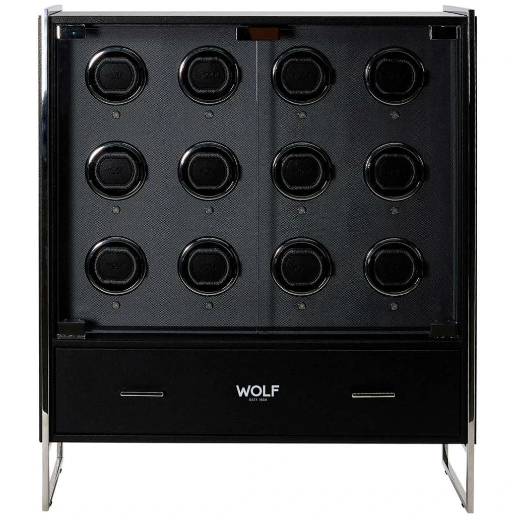 Wolf Viceroy 12 piece watch winder cabinet - 466602 - urmakerlarsen.no