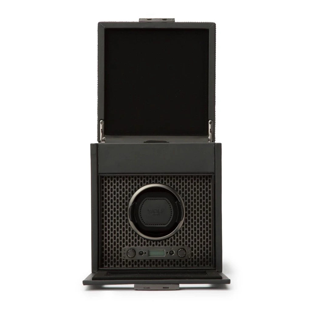 WOLF Axis Single Watch Winder With storage - 469203 - urmakerlarsen.no