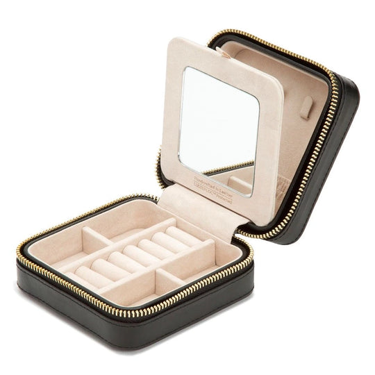 WOLF Caroline Zip Travel Case - Black - 329971 - Urmakerlarsen.no