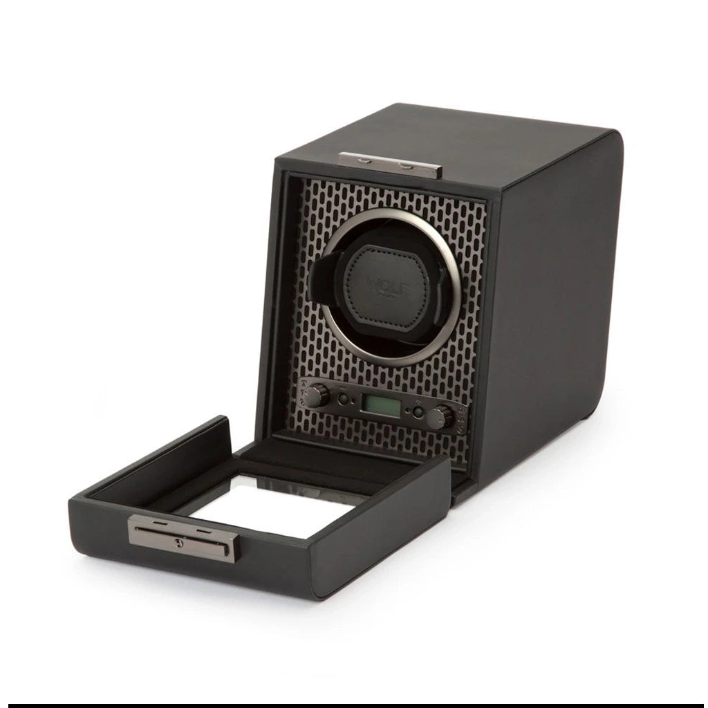 WOLF Axis Single Watch Winder - 469103 - urmakerlarsen.no