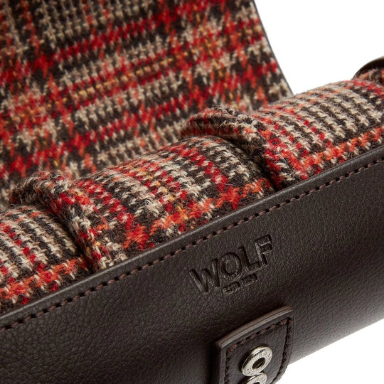 Wolf WM Brown Watch Roll With Cigar Case - 800685 - urmakerlarsen.no