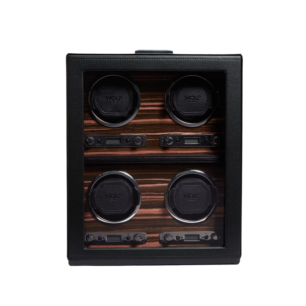 WOLF Roadster 4 Piece Watch Winder - 459156 - urmakerlarsen.no