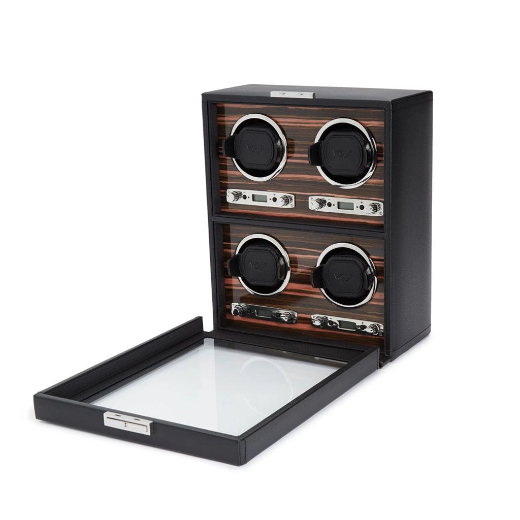 WOLF Roadster 4 Piece Watch Winder - 459156 - urmakerlarsen.no