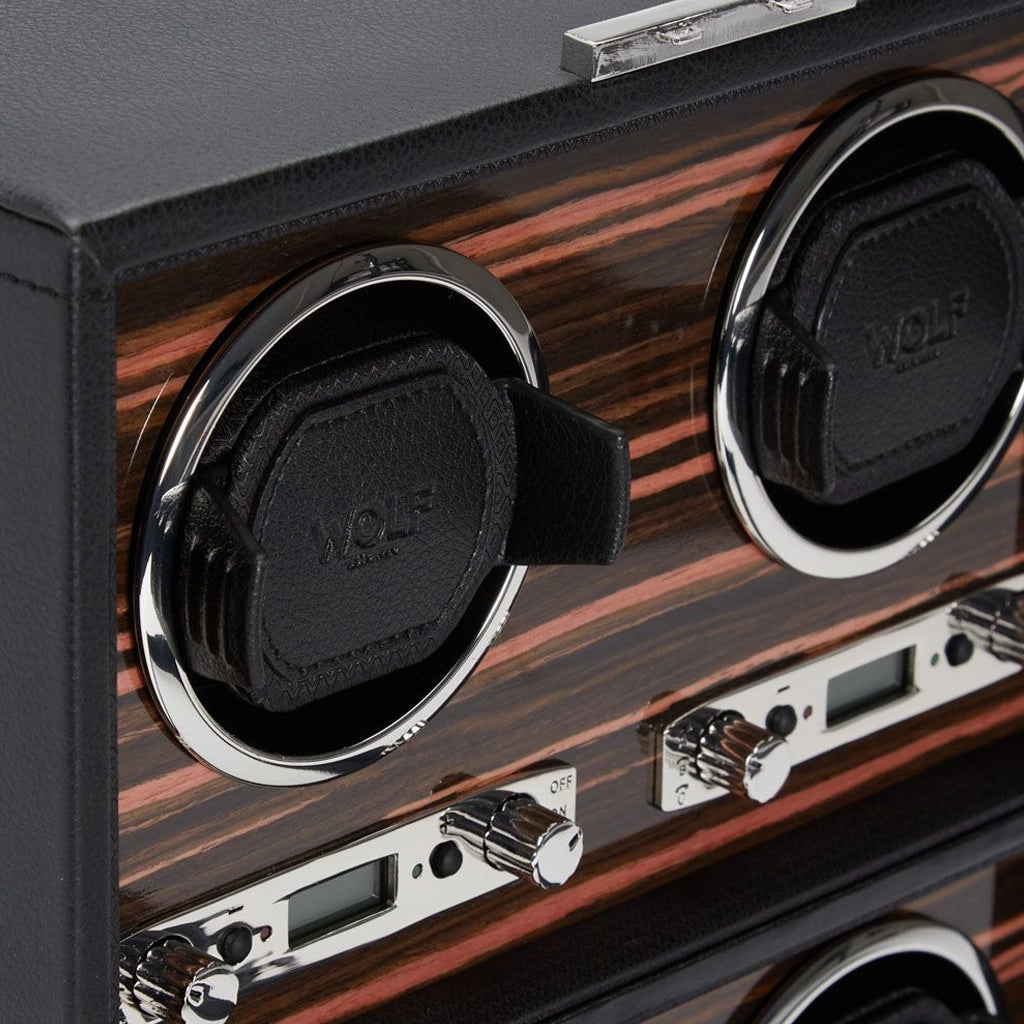 WOLF Roadster 4 Piece Watch Winder - 459156 - urmakerlarsen.no