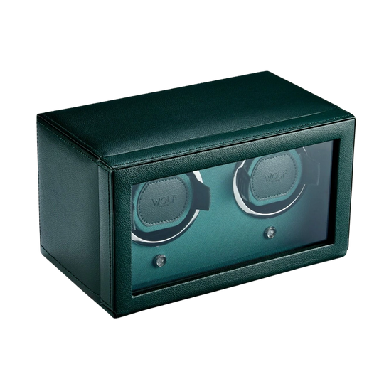 WOLF Cub Double Watch Winder with Cover - 461241 - urmakerlarsen.no