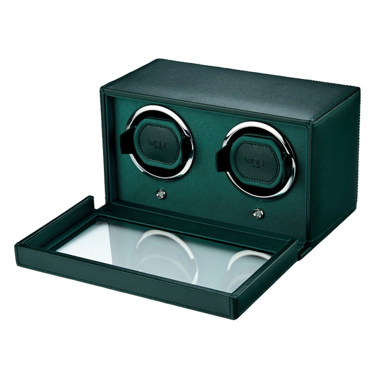 WOLF Cub Double Watch Winder with Cover - 461241 - urmakerlarsen.no