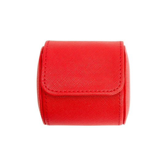 Beskytt klokkene dine med stil mens du reiser med Tutti Frutti Single Watch Roll i rødt. Perfekt for reise og hjemmebruk. Kommer med justerbart lokk.