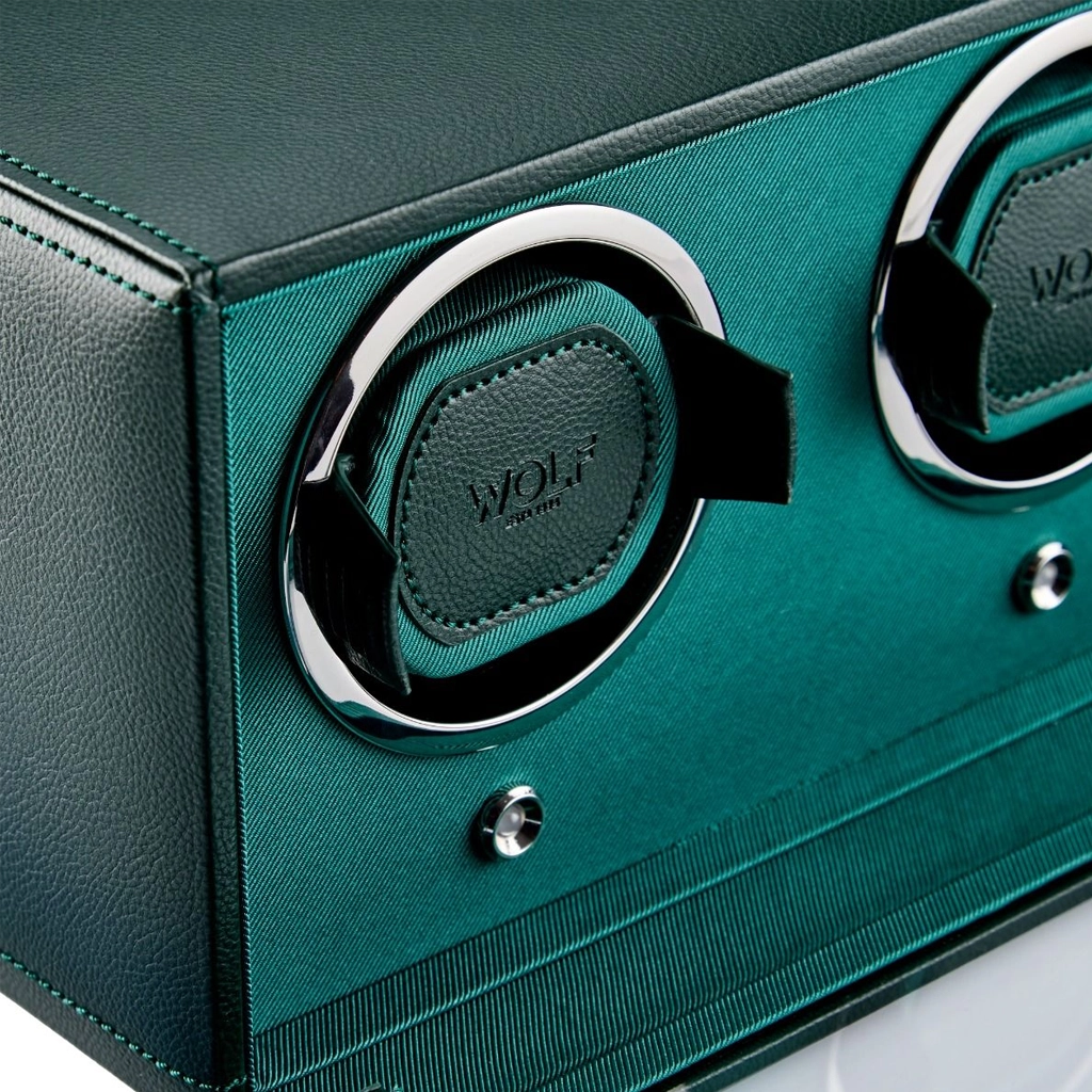 WOLF Cub Double Watch Winder with Cover - 461241 - urmakerlarsen.no