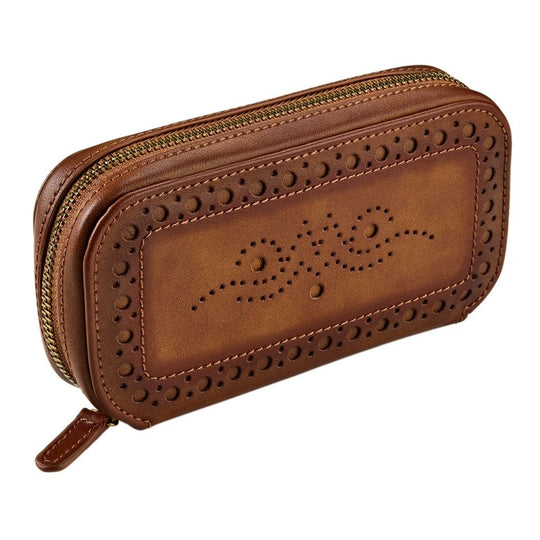WOLF Brogue 2 Piece Watch Zip Case - 443406 - urmakerlarsen.no