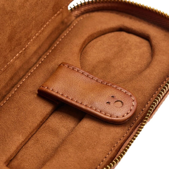 WOLF Brogue 2 Piece Watch Zip Case - 443406 - urmakerlarsen.no
