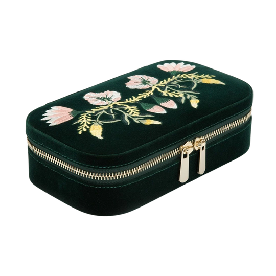 WOLF Zoe Travel Zip Case Forest Green - 393312 - urmakerlarsen.no