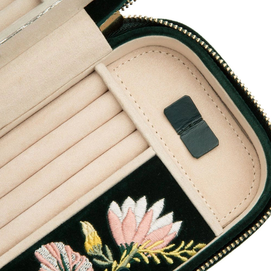 WOLF Zoe Travel Zip Case Forest Green - 393312 - urmakerlarsen.no