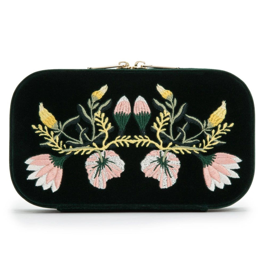 WOLF Zoe Travel Zip Case Forest Green - 393312 - urmakerlarsen.no